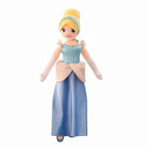 55cm/21'' Disney Princess Rapunzel Plush Pocahontas Animal Stuffed Snow White Cinderella Ariel Birthday Gift Girl Children Toy