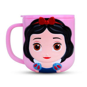 Disney Baby Cups Safe ABS Animal Cute Baby Drinkware With Handle Nature Safe Material Kid Drinkware Home Water Milk Brush Cup