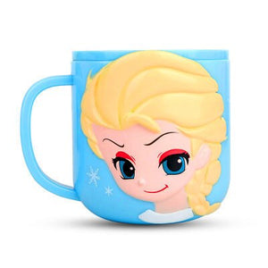 Disney Baby Cups Safe ABS Animal Cute Baby Drinkware With Handle Nature Safe Material Kid Drinkware Home Water Milk Brush Cup