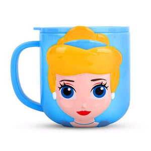 Disney Baby Cups Safe ABS Animal Cute Baby Drinkware With Handle Nature Safe Material Kid Drinkware Home Water Milk Brush Cup