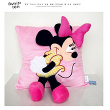 Load image into Gallery viewer, Disney 1pcs 35cm 3D Mickey Mouse and Minnie Mouse Plush Pillow Kawaii Mickey and Minnie Soft Cusion Gifts for Children