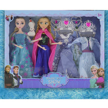 Load image into Gallery viewer, Disney 2019 New Doll Dress Frozen Snow Queen Princess Dolls Toy Fashion Casual Wear Handmade Cloth Outfits-Accessories Best DIY