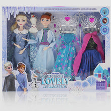 Load image into Gallery viewer, Disney 2019 New Doll Dress Frozen Snow Queen Princess Dolls Toy Fashion Casual Wear Handmade Cloth Outfits-Accessories Best DIY