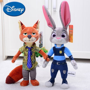 Disney Plush Toy  Cartoon Doll Zootopia Judy Nick  PP cotton Stuffed Safe Kids Children Toy Cute Birthday Holiday Gift