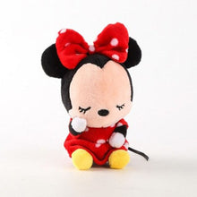 Load image into Gallery viewer, Disney 12cm Mickey Minnie Mouse Plush Toys Doll Winnie Bear Squirrel Bag Ornament Keychain Chip Dale Pendant Toys for children