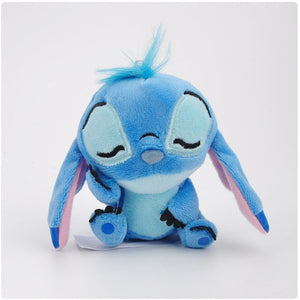 Disney 12cm Mickey Minnie Mouse Plush Toys Doll Winnie Bear Squirrel Bag Ornament Keychain Chip Dale Pendant Toys for children