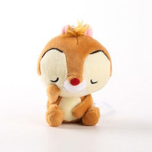 Load image into Gallery viewer, Disney 12cm Mickey Minnie Mouse Plush Toys Doll Winnie Bear Squirrel Bag Ornament Keychain Chip Dale Pendant Toys for children