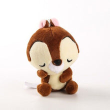Load image into Gallery viewer, Disney 12cm Mickey Minnie Mouse Plush Toys Doll Winnie Bear Squirrel Bag Ornament Keychain Chip Dale Pendant Toys for children