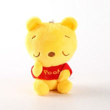 Load image into Gallery viewer, Disney 12cm Mickey Minnie Mouse Plush Toys Doll Winnie Bear Squirrel Bag Ornament Keychain Chip Dale Pendant Toys for children