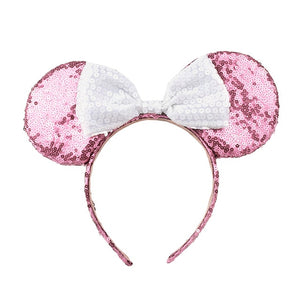 Kids Fashion Cute Toy Disney Mickey Minnie Ears Cartoon Headwear Hair Hand Accessories Kawaii Plush Toys Birthday Gift For Girls