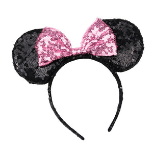 Kids Fashion Cute Toy Disney Mickey Minnie Ears Cartoon Headwear Hair Hand Accessories Kawaii Plush Toys Birthday Gift For Girls