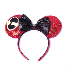 Load image into Gallery viewer, Disney Dolls Stuffed Toys Mickey Mouse Minnie Child Headband Bow Head Jewelry Card  Birthday Gift For Children