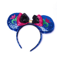 Load image into Gallery viewer, Disney Dolls Stuffed Toys Mickey Mouse Minnie Child Headband Bow Head Jewelry Card  Birthday Gift For Children
