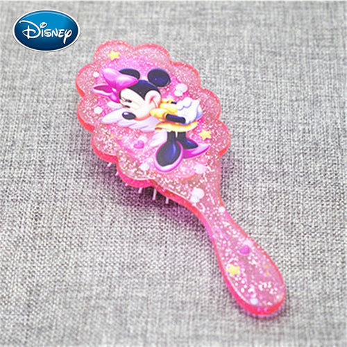 Disney 1Pc Salon Detangling Kids Gentle Anti-static Brush Tangle Wet & Dry Bristles Handle Tangle Comb Curly Hair Brush Combs
